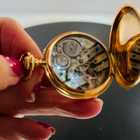 Tiffany & Co. Antique 18 K Yellow Gold Pocket Watch 45 gm Total Weight - Picture 8 of 14